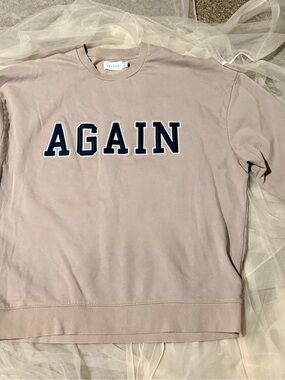 Topman Neutral Beige Crewneck Sweater
